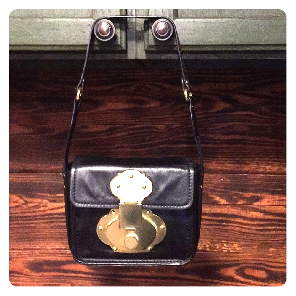 Cynthia Rowley Small black leather handbag